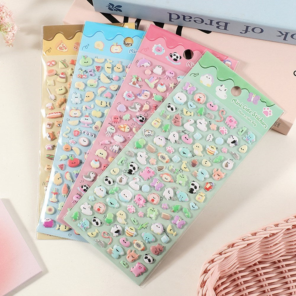 Mini 3D Bubble Foam Stickers - Små Katte