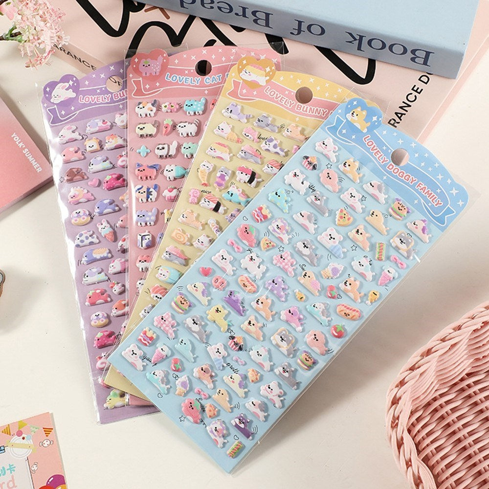 Mini 3D Bubble Foam Stickers - Kaniner & Mad