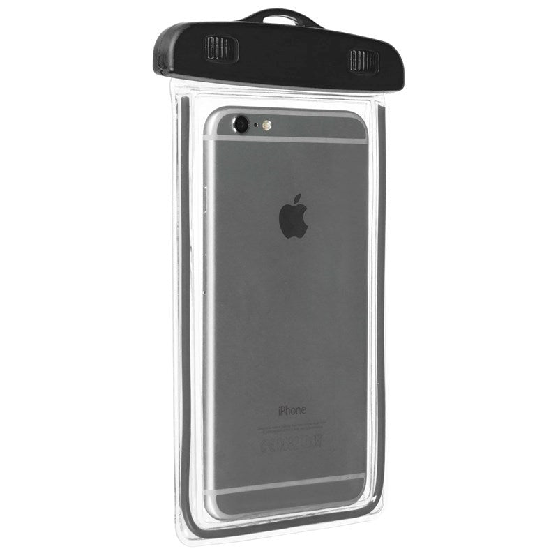 Gear Waterproof Mobile Case - Universal 5.5" - Myk TPU-skjerm - Svart / Gjennomsiktig