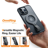 Torras MagSafe-kompatibel metallringholder med stativ - svart
