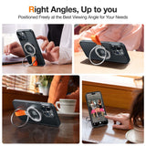 Torras MagSafe-kompatibel metallringholder med stativ - sølv