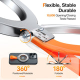 Torras MagSafe-kompatibel metallringholder med stativ - sølv