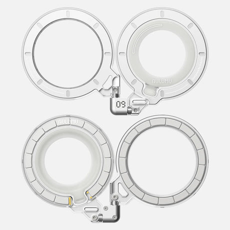 AULUMU Magnetisk Roterbar & Justerbar Mobilholder - MagSafe Kompatibel - Hvid