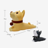 Mobilholder for bord - hund - svart