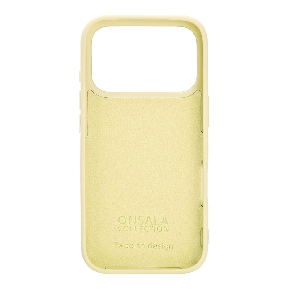 Onsala iPhone 17 Pro Silikone Bagside Cover - Lemon
