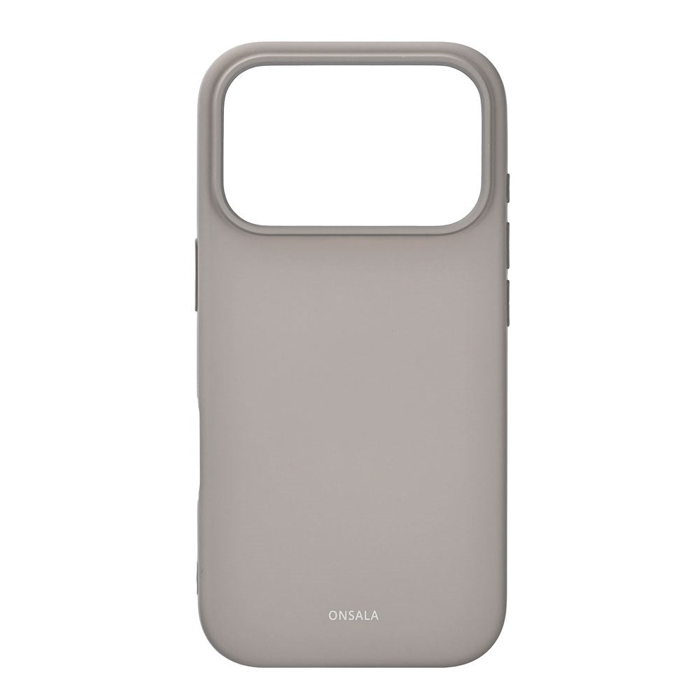 Onsala iPhone 17 Pro Silikone Bagside Cover - Concrete