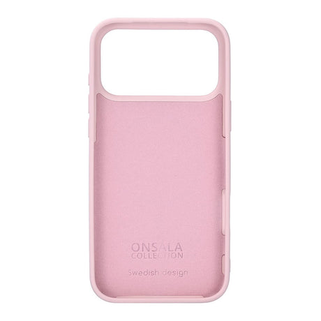 Onsala iPhone 17 Pro Max Silikone Bagside Cover - Chalk Pink