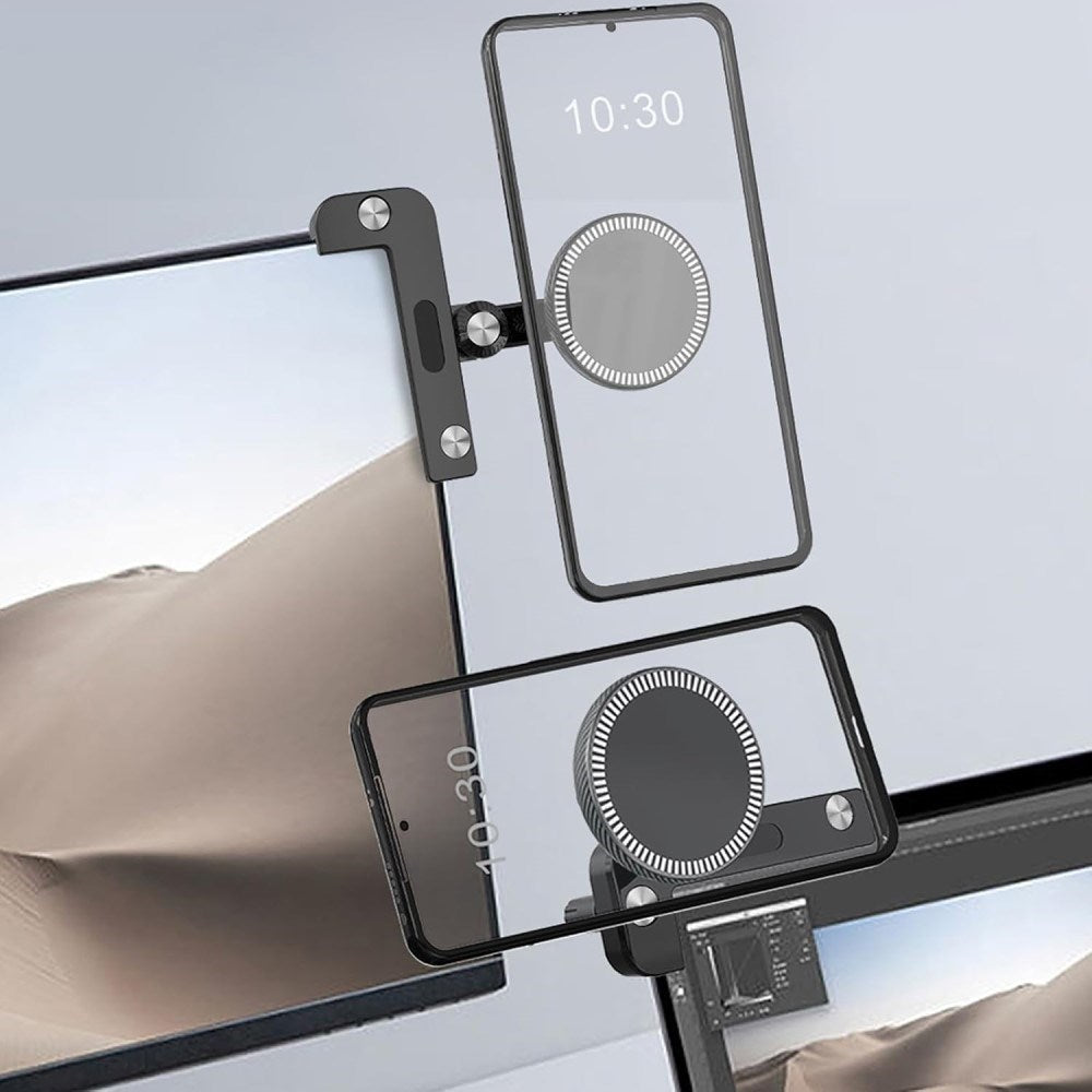 Magnetisk Mobilholder til Skærm til Tesla Model 3 / Y (2020-22) - MagSafe Kompatibel - Sort