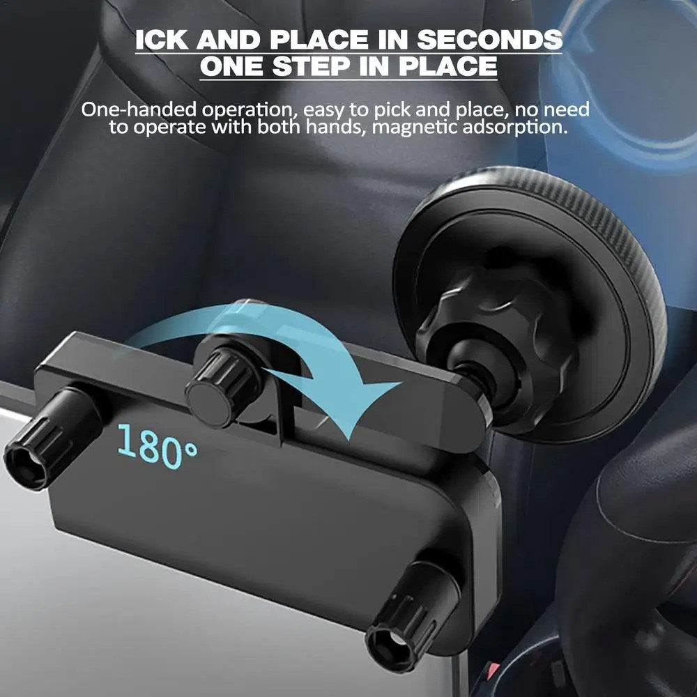 Magnetisk Mobilholder til Skærm til Tesla Model 3 / Y (2020-22) - MagSafe Kompatibel - Sort