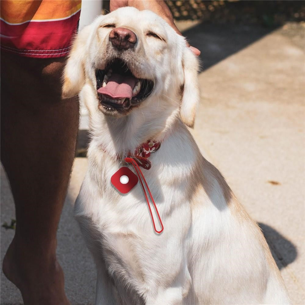 AirTag fallsikkert silikonetui m. Rem - oransje