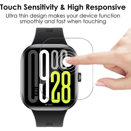 Xiaomi Redmi Watch 5 Beskyttelsesfilm - 3 stk. - Gennemsigtig