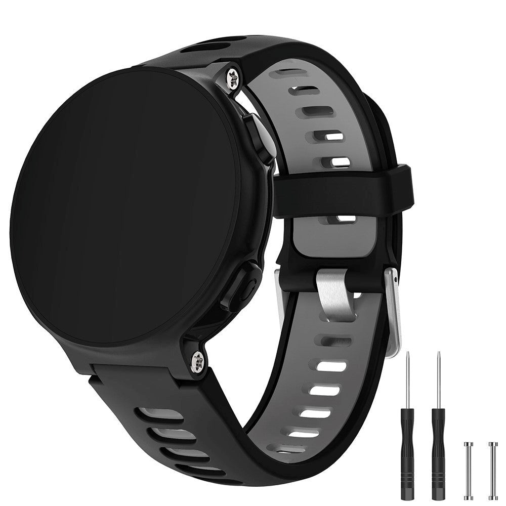 Universal Garmin Forerunner interlaced stropp svart / grå