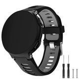 Universal Garmin Forerunner interlaced stropp svart / grå