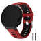 Universal Garmin Forerunner interlaced stropp rød / svart
