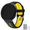 Universal Garmin Forerunner interlaced stropp svart / gul