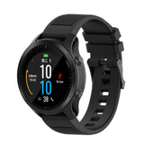 Universal Garmin Grooved Silikon 22mm QuickFit Strap - Svart