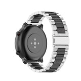 Rem for Smartwatch - Rustfritt stål (22mm) - Sølv / Svart