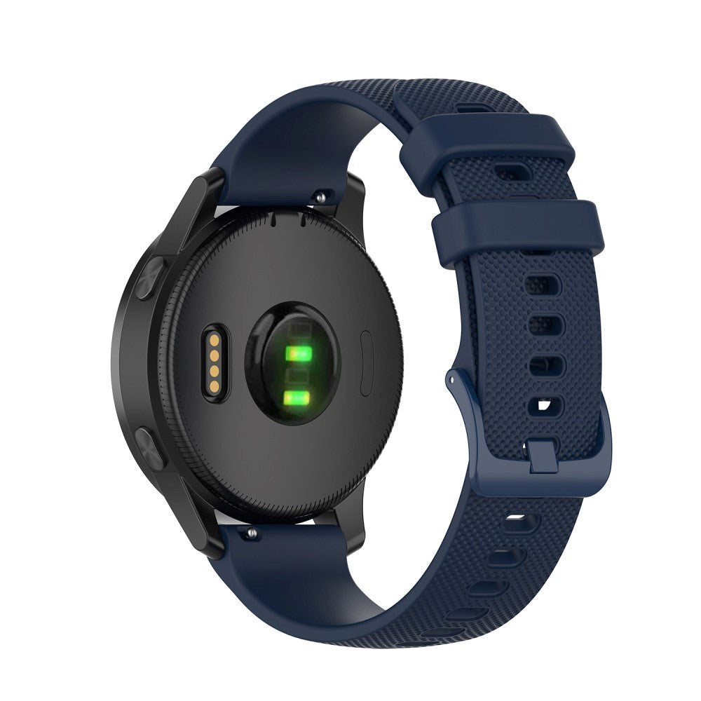 Smartwatch silikonrem (22 mm) riflet - mørkeblå