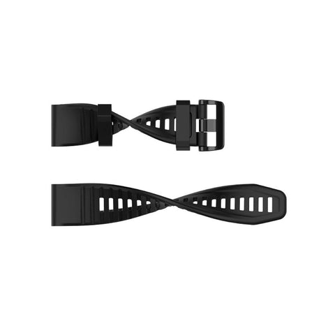 Universal Garmin 22 mm QuickFit riflet silikonstropp - svart