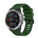 Universal Garmin 22 mm QuickFit riflet silikonstropp - Army Green