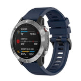 Universal Garmin 22 mm QuickFit riflet silikonstropp - blå