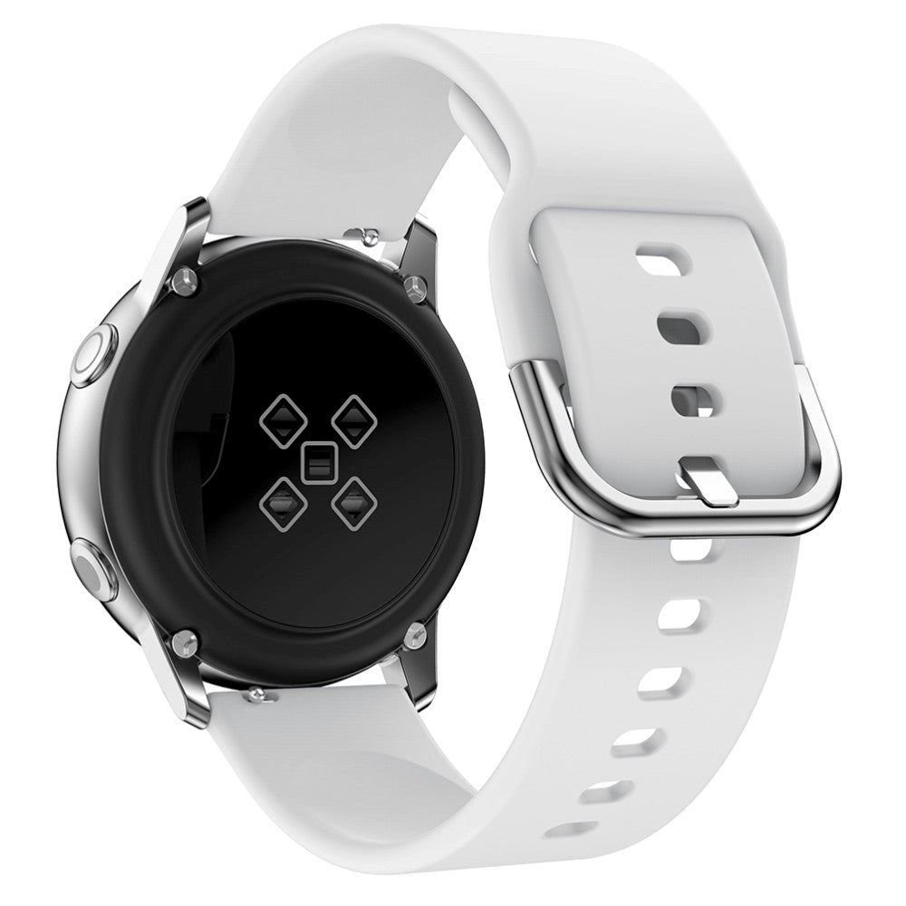 Smartwatch silikonrem (20mm) - Hvit