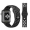 Apple Watch Two-Tone Silikon Smartwatch-rem (38/40/SE/41/42 mm) - Svart