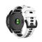 Universal Garmin-stropp (26 mm QuickFit) Klassisk silikonstropp inkl. Skrutrekkere - Hvit / Sort