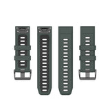 Universal Garmin-stropp (26 mm QuickFit) Klassisk silikonstropp inkl. Skrutrekkere - Grønn / Svart