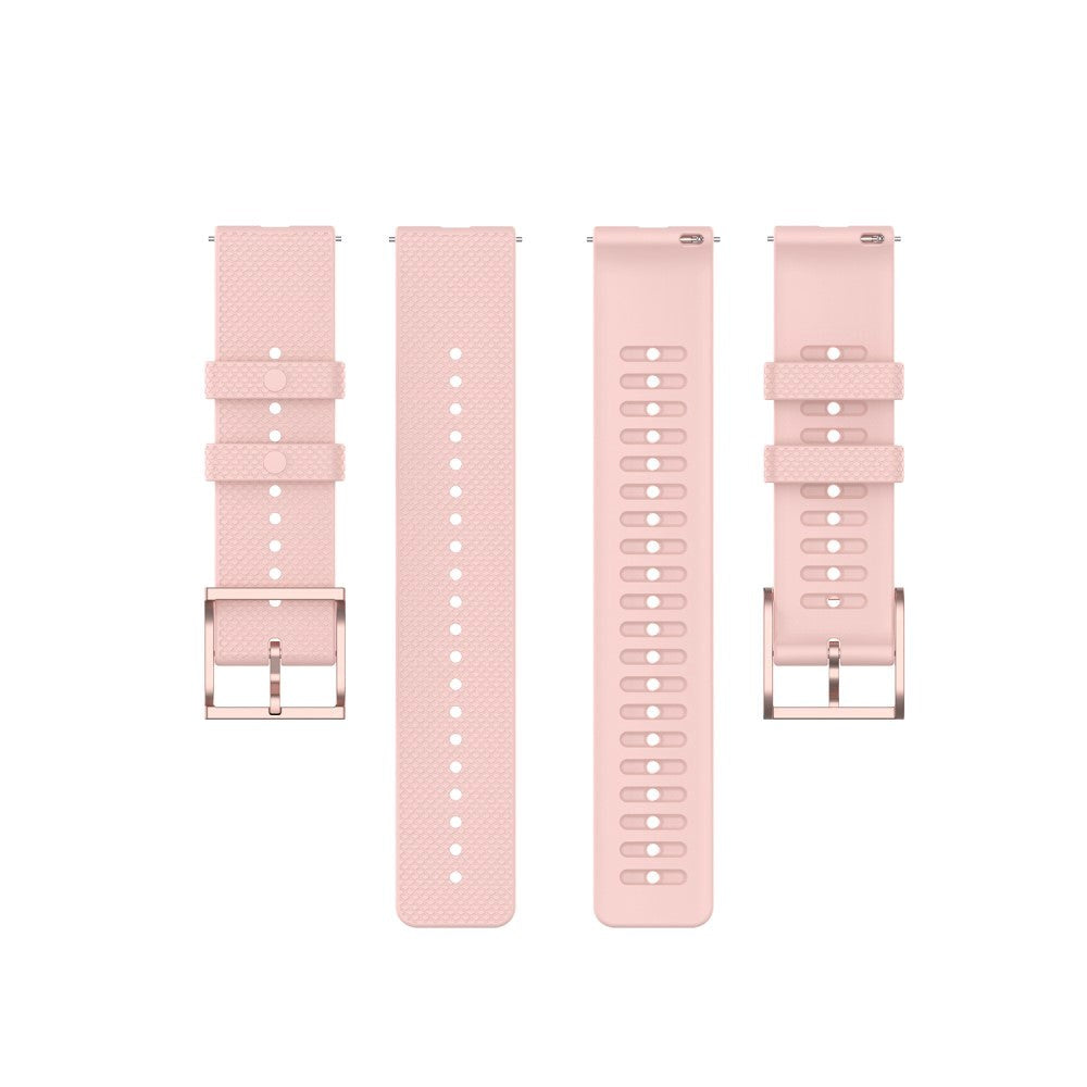 Smartwatch silikonrem (20 mm) prikket - rosa / rosa gull