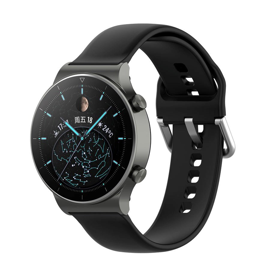 Smartwatch Silikonstropp (22mm) - Spenne - Svart