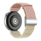 EIDERWOOD Universal 18mm Woven Smartwatch Rem - Lyserød / Beige