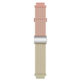 EIDERWOOD Universal 18mm Woven Smartwatch Rem - Lyserød / Beige
