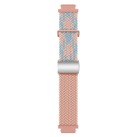 EIDERWOOD Universal 18mm Woven Smartwatch Rem - Lyserød / Blå