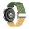 EIDERWOOD Universal 18mm Woven Smartwatch Rem - Grøn / Gul