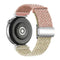 EIDERWOOD Universal 18mm Woven Smartwatch Rem - Konfetti Lyserød / Beige