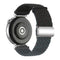 EIDERWOOD Universal 18mm Woven Smartwatch Rem - Sort / Blå