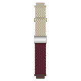 EIDERWOOD Universal 18mm Woven Smartwatch Rem - Beige / Rød