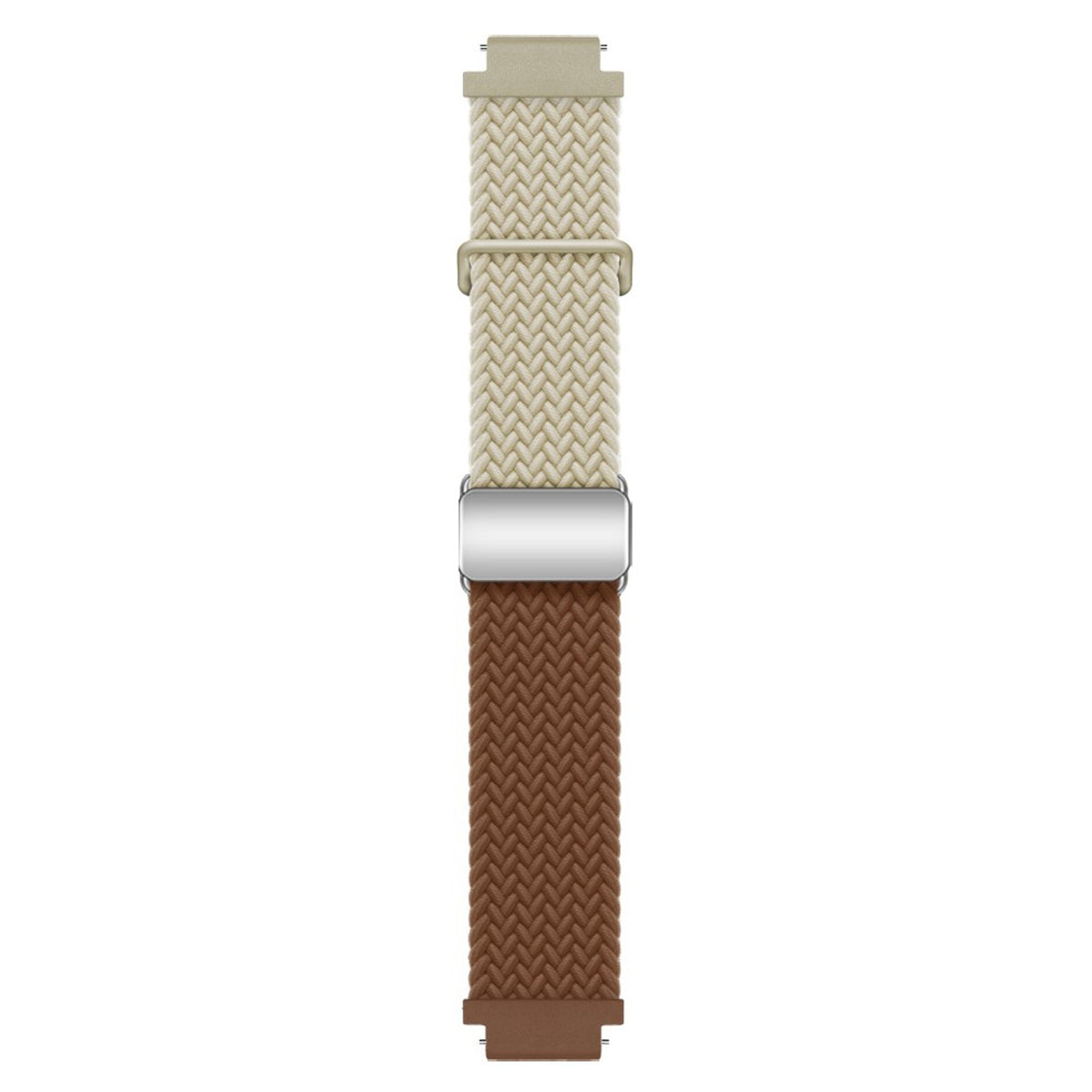 EIDERWOOD Universal 18mm Woven Smartwatch Rem - Beige / Brun