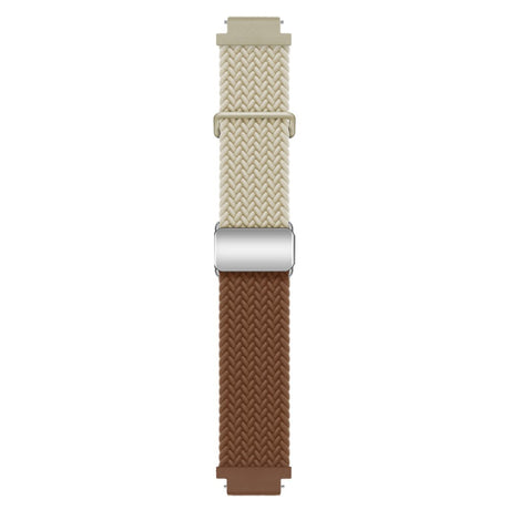 EIDERWOOD Universal 18mm Woven Smartwatch Rem - Beige / Brun