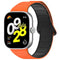 Xiaomi Smart Band 10 Pro / 9 Pro / 8 Pro Tofarvet Fleksibelt Plast Rem - Magnetisk - Orange / Sort