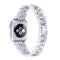 Apple Watch (42/44/SE/45/46/49 mm) Klokkereim i metall m. Rhinestone - Sølv