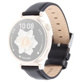 EIDERWOOD Garmin Lily 2 Active / Lily 2 Ægte Læder Urrem - Sort