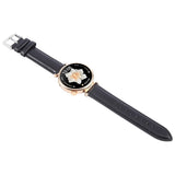 EIDERWOOD Garmin Lily 2 Active / Lily 2 Ægte Læder Urrem - Sort