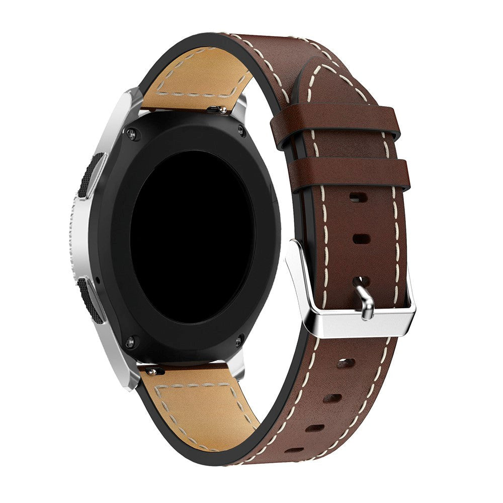 Universal Smartwatch 20mm klassisk skinnrem - kaffe