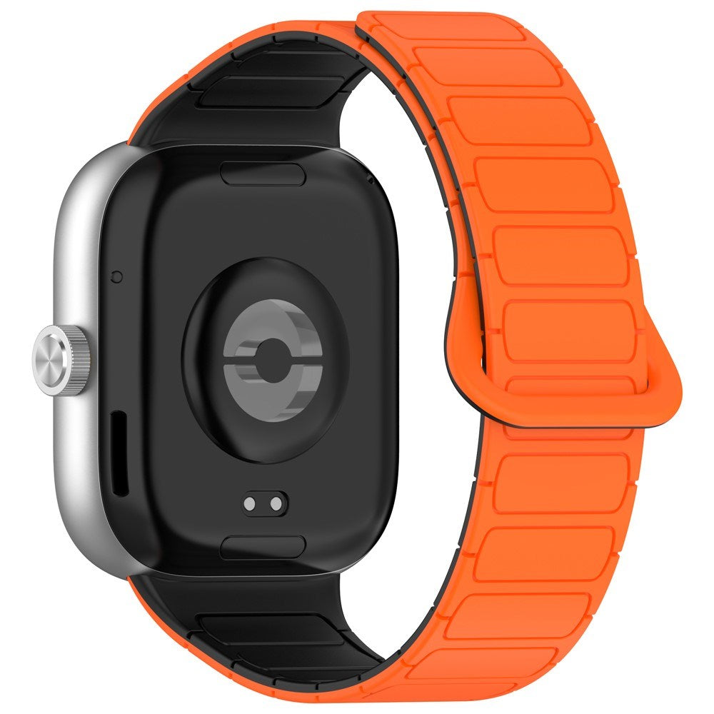 Xiaomi Redmi Watch 5 EIDERWOOD Tofarvet Silikone Urrem - Orange / Sort