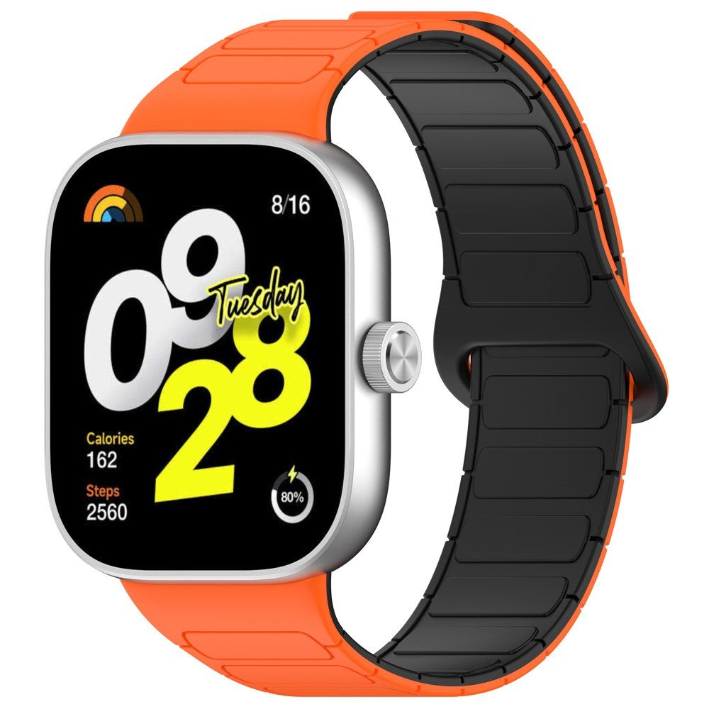 Xiaomi Redmi Watch 5 EIDERWOOD Tofarvet Silikone Urrem - Orange / Sort