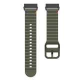 Universal Garmin 26mm QuickFit EIDERWOOD Wavy Silikone Smartwatch Rem - Grøn