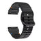 Universal Garmin 22mm QuickFit EIDERWOOD Wavy Silikone Smartwatch Rem - Sort