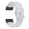 Universal Garmin 22mm QuickFit EIDERWOOD Wavy Silikone Smartwatch Rem - Grå